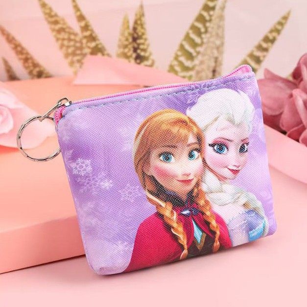 Cartoon Fashion Frozen Series Coin Purse Exquisite Personality Durable Pu Leather Wallet Wholesale