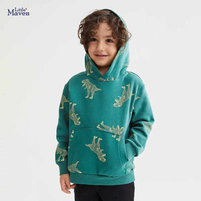 Kids' Fleece-Lined Hoodie Wholesale, Winter Composite Fleece-Lined Top, Thermal Cartoon Sweatshirt