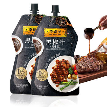 Li Kum Kee Black Pepper Sauce 230g Steak Sauce Pasta Seasoning Sauce Black Pepper Sauce Seasoning Western Meal Sauce
