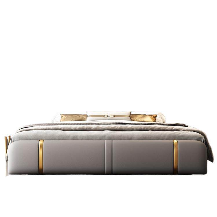 Modern Minimalist Luxury Master Bedroom King Bed 1.8m Wedding Bed Bedroom Bed Soft Double Bed