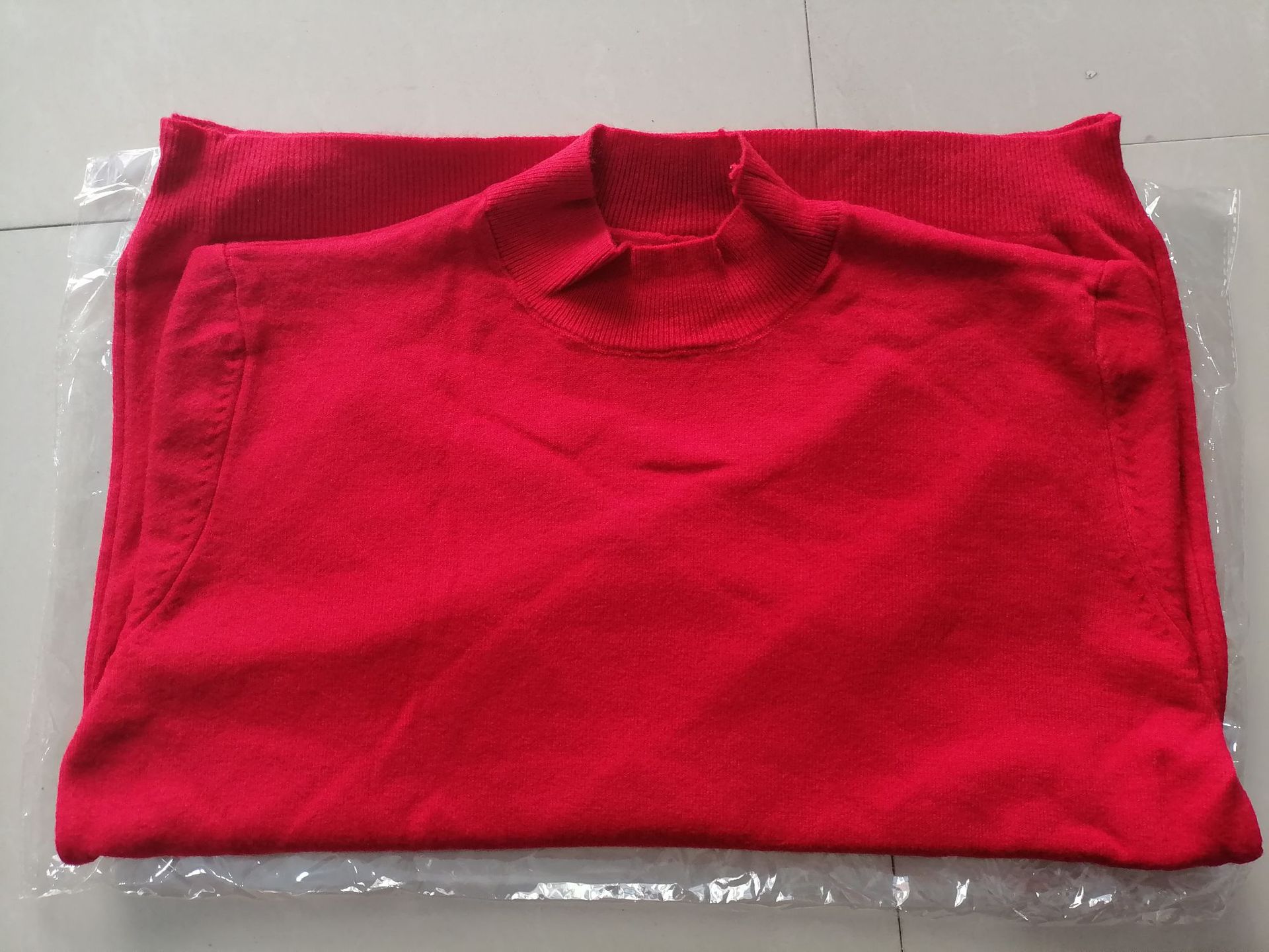 雪桐半高领针织衫长袖套头内搭打底都市女装秋冬保暖宽松毛衣纯色