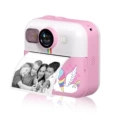 [Pink camera (no memory)] printing paper * 3 lanyard color pen charging line instructions