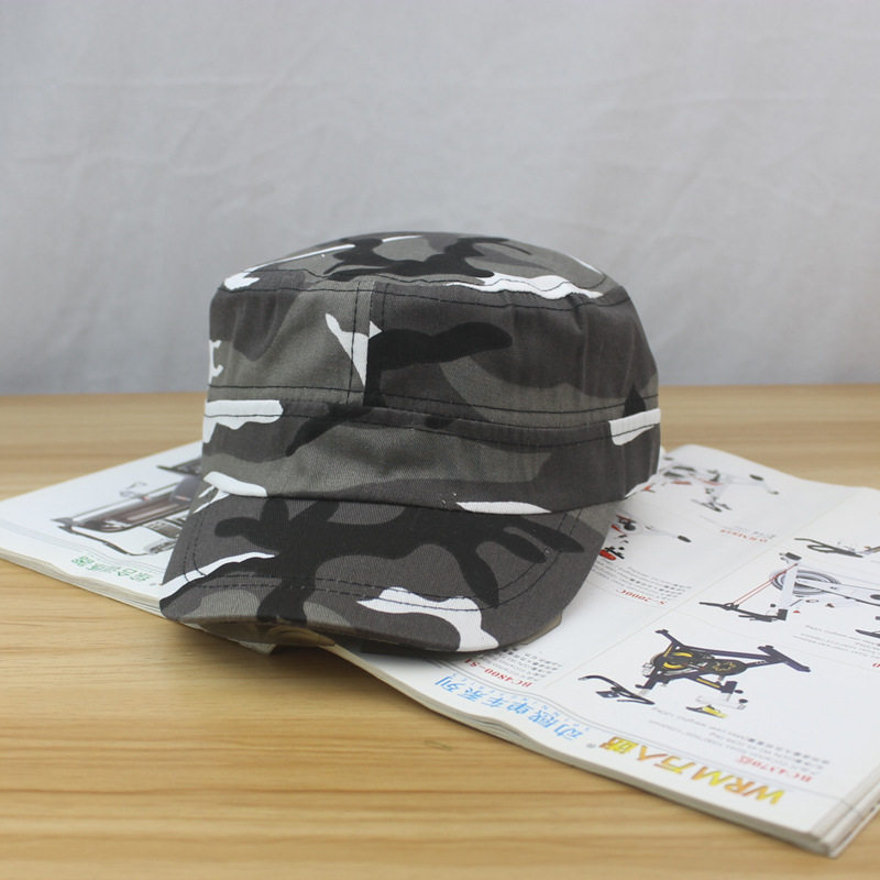 迷彩帽户外运动防晒遮阳帽军训团体活动平顶帽汽修电焊防尘鸭舌帽