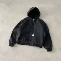 Denim black thickened