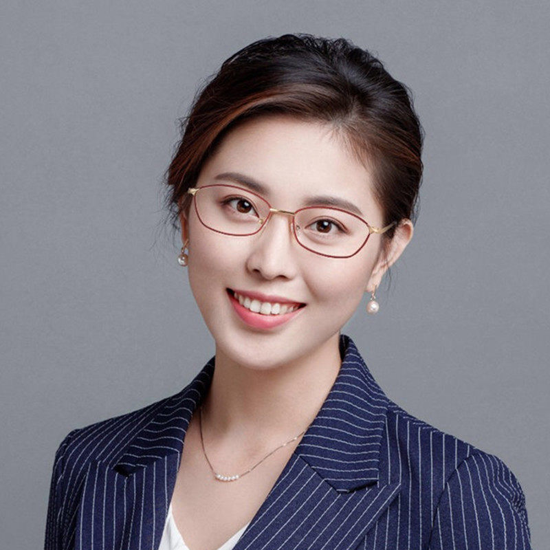 Elegant Women's Glasses Frame Anti-blue Light Presbyopic Glasses Red Metal Frame Myopia Glasses Finished Women's