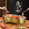 Seafood Big Cafe Commercial Rectangular Seafood Pot Round Spicy Crayfish Platter Restaurant Creative Lobster Big Cafe