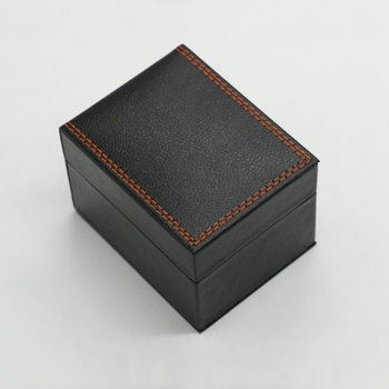 Pu leather watch box flip-top pebbled watch box gift box display jewelry storage packaging high-end watch box