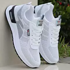 Men's Summer Breathable Mesh Shoes, Casual Sports Running Shoes, Soft Sole Durable Work Shoes, Cross-border TikTok