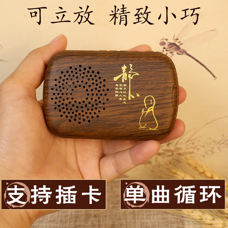 Card speaker elaborate player battery plug-in dual-use portable practice player for the elderly home small stereo