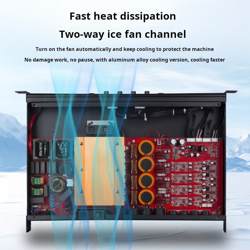 Cross-Border High-Power Two, Three, and Four-Channel Amplifiers for Conferences, Stage Amplifiers, Performance Conference Room Amplifiers