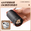 CNC Hand Coffee Grinder Manual Grinder All Aluminum Housing 420 Stainless Steel Grinding Core Tapered Cutter Cross Border