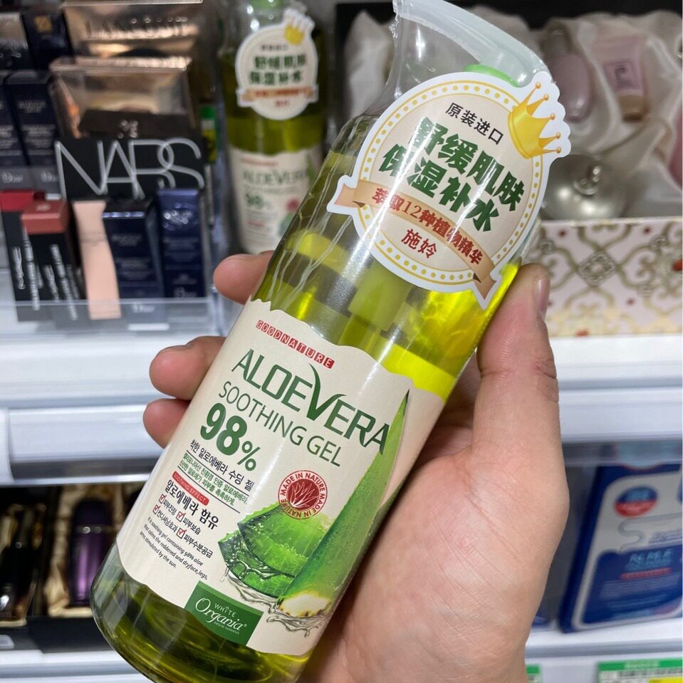 Южная Корея general trade оригинальный импортный встречный гель алоэ вера Shiwei Aloe Vera gel press pump gel 400 г Изображение 1