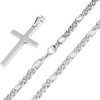 European and American Cross-Border Classic Retro Cross Necklace Cuban Chain Horsebit Chain Clavicle Chain Hip-Hop Trendy Couple Necklace