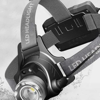 2025 new headlight strong light charging super bright head-mounted night fishing induction small size home mining led flashlight