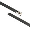 304 Spray Plastic Stainless Steel Cable Tie Manufacturer Wholesale Self-Locking High Temperature Resistant 4.6*300mm Black Metal Shaping