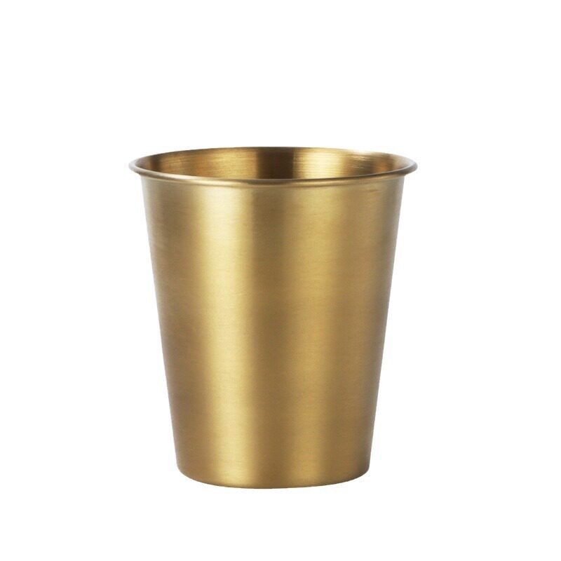 Free Shipping 304 Stainless Steel Beer Cup Industrial Style Ins Water Cup Single Layer Cold Drink Cup Logo Metal Cup Handicraft Cup