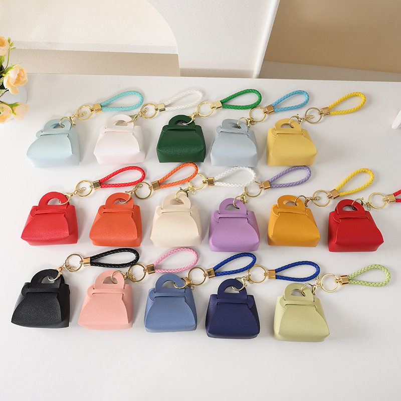 กระเป๋าใส่เหรียญขนาดเล็ก สีลูกอมน่ารักสไตล์เกาหลี กระเป๋าใส่เหรียญ กระเป๋ากุญแจ กระเป๋าถือลายมาการองสุดครีเอท พวงกุญแจ