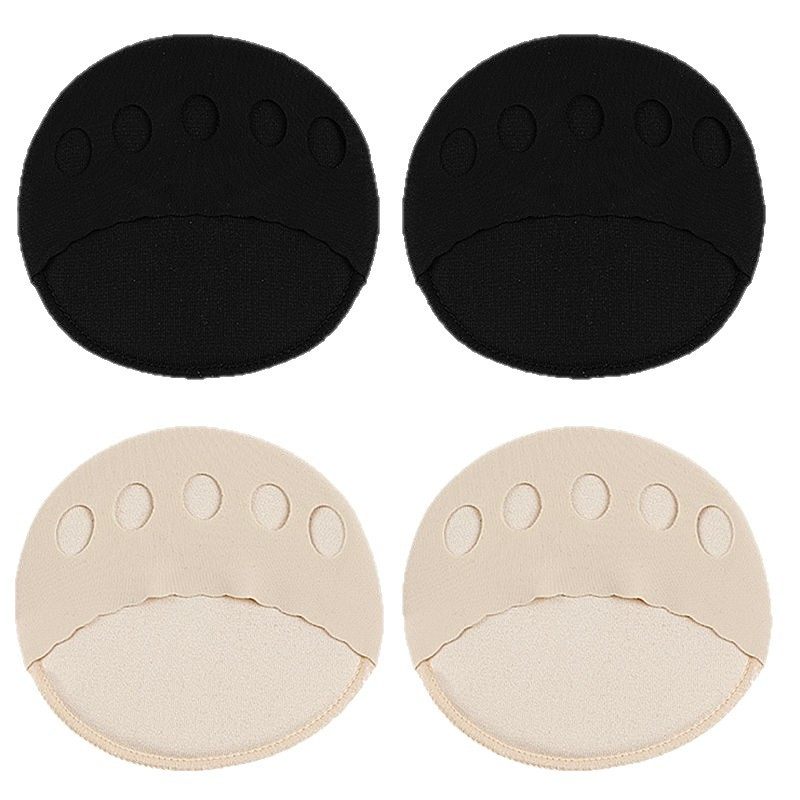 Forefoot Pad Silicone Super Soft Anti-Pain Pad Women's High Heels Forefoot Pad Thickeneded Foot Protection Socks Anti-Falling Pad Five-Finger Socks