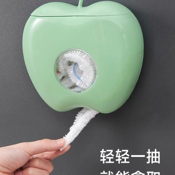 Plastic Wrap Storage Box Extraction Wall-Mounted Plastic Bag Storage Box Home Kitchen Punch-Free Dust-Proof Box