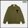 Green [8199 rebel stitch black heart polo collar]