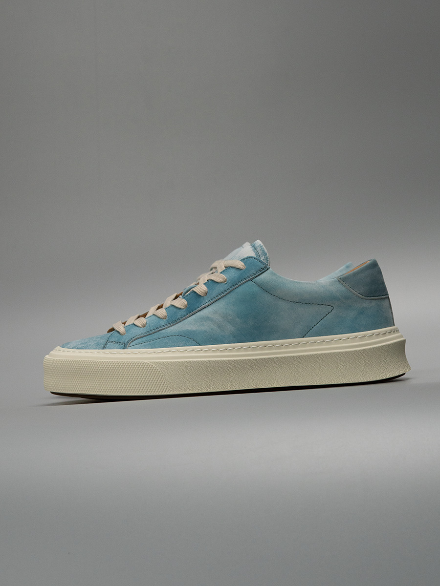 Giày sneaker nam da lộn phong cách thể thao — Xanh lam