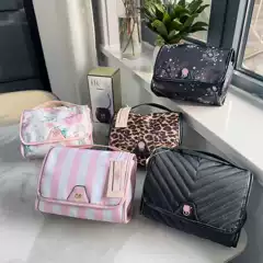 New Phnom Penh Striped Portable Cosmetic Bag Portable Home Cosmetic Storage Bag Hand Bag