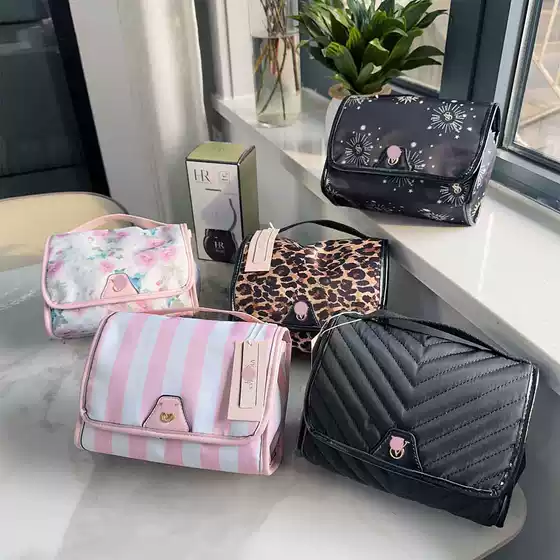 New Phnom Penh Striped Portable Cosmetic Bag Portable Home Cosmetic Storage Bag Hand Bag
