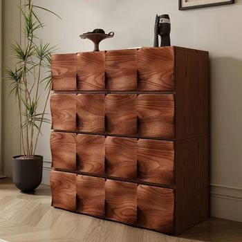 Medieval Style Solid Wood Cupboard, Retro Living Room Combination Tv Cabinet, Sideboard, Sofa Side Cabinet, Bedroom Bedside Storage Cabinet