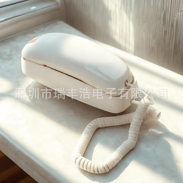 跨境电商专供有线固定电话机大按键大音量可调节壁挂分机英文