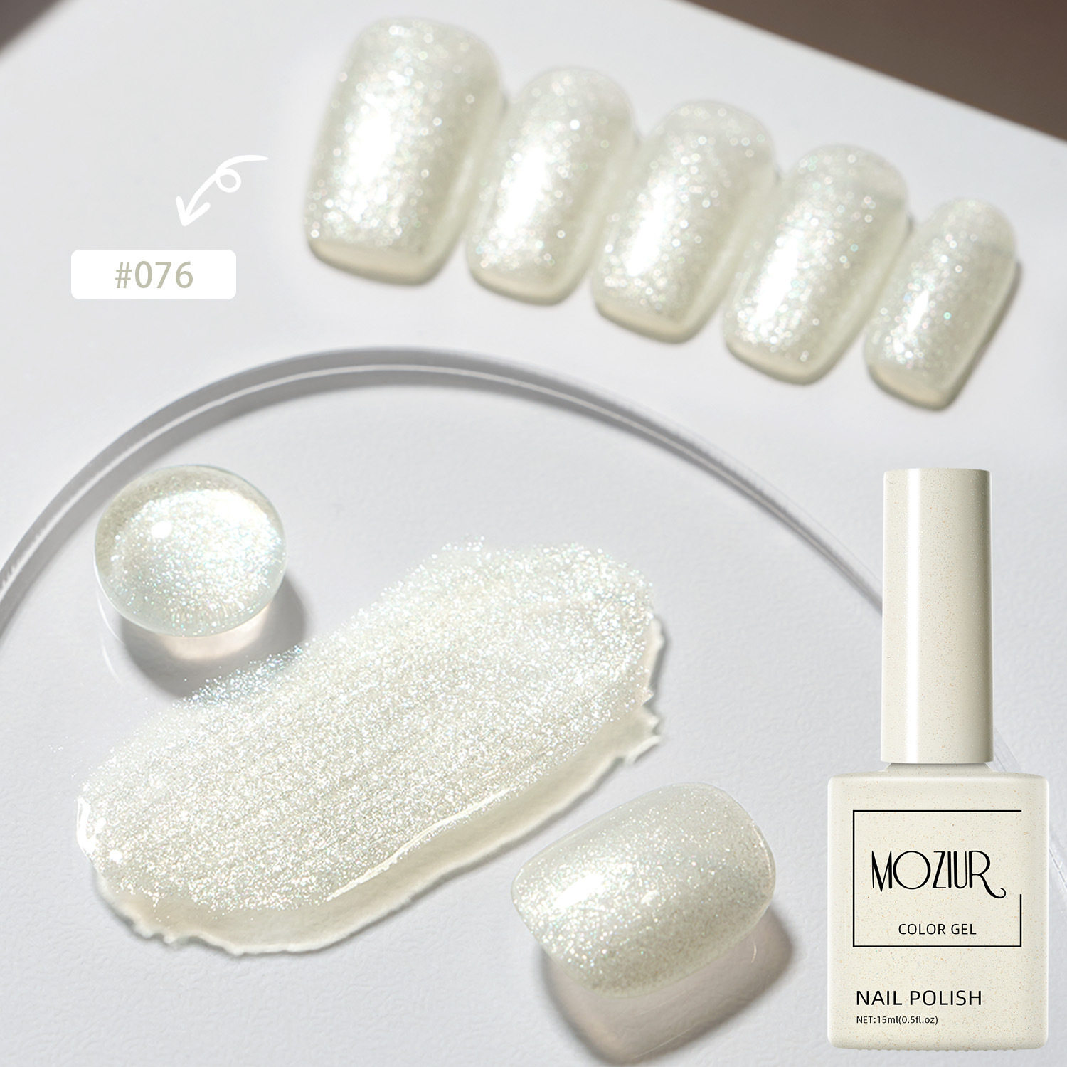 Manicure New Nail Polish Glue Moonlight Coconut Milk White Fine Glitter Large Capacity Nail Salon Special Factory Wholesale