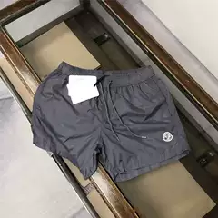 Men's Moncler Summer Quick-Dry Casual Shorts, Loose Straight-Leg Sports Beach Shorts, Couple's Quarter-Length Shorts, Original Export Version