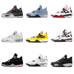 Putian Shoes Foreign Trade Pure Original Aj4 Hot Melt Lava Electric Mother Yellow Psg Cement Black Cat Black Red Laser Jordan 4 Basketball Shoes