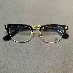 Classic Square Frame Stylish Trendy Non-Prescription Glasses, Unisex Metal Eyeglass Frames 2275
