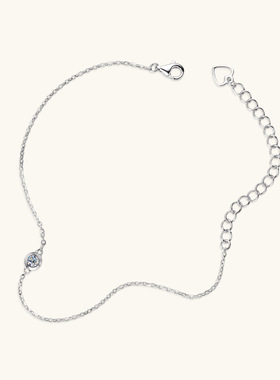 网红ins风小飞碟莫桑石手链女小众设计感手饰抖音小红书热款手链