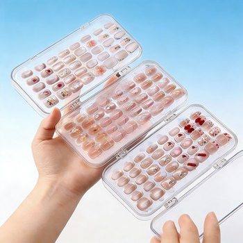 Nail Storage Box 70% off Stack Nail Desktop Display Box Nail Art Organizer Transparent Dustproof Jewelry Box Large Capacity