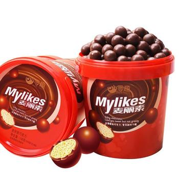 Malinois Chocolate Bean Barrel Children's Nostalgic Snack Candy Bulk New Year Gift Pack (Cocoa Butter Substitute)