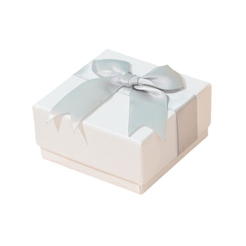 in stock wholesale bow jewelry packaging box ring necklace pendant earrings couple pair ring box jewelry box