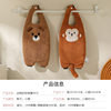New Cartoon Hand Towel Coral Velvet Thickened Absorbent Hand Towel Hanging Kitchen Bathroom Household Quick-Drying Towel
