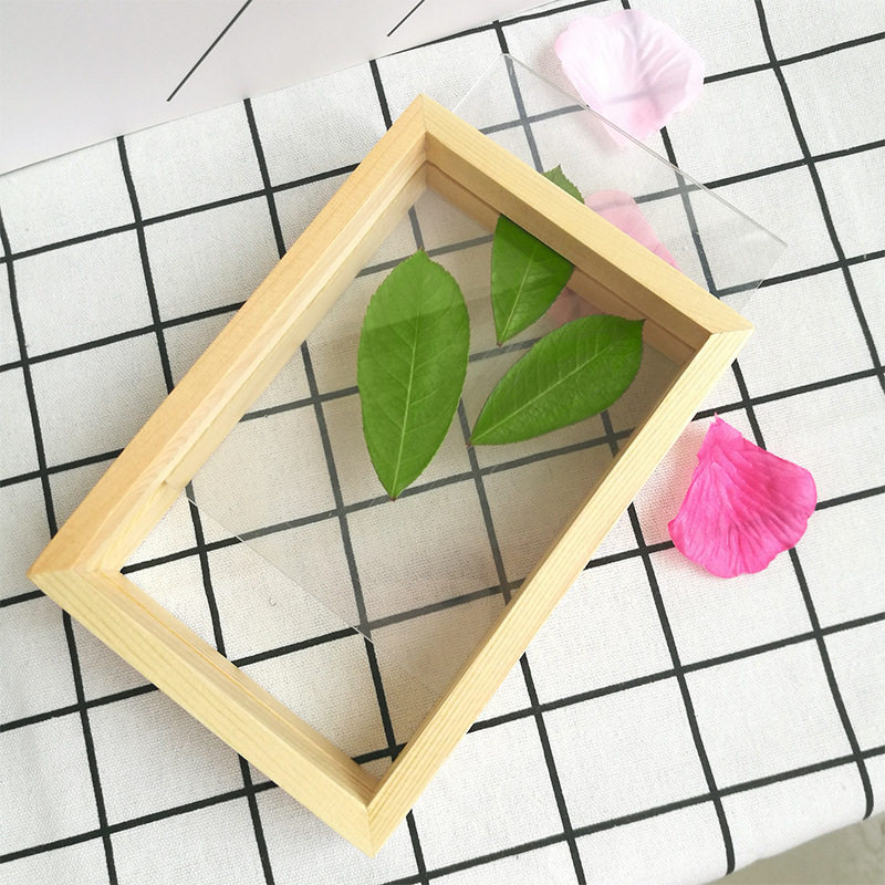 Wooden Photo Frame, Hollow Photo Frame, Insect Plant Specimen Photo Frame, Stereo Photo Frame, Creative Handmade DIY Display Frame Painting