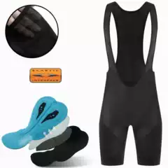 Fualrny Men's New Cycling Shorts Athletic Bib Shorts with Explosive Cotton Chamois Pockets on Both Sides Best-Selling Cross-Border