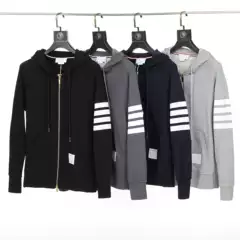 Thom browne Hoodie 4-Bar Zip-Up Hoodie