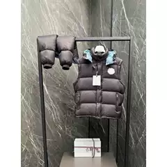 Putian 2026 New Product Mengjia High Version Mengkou Large Label Sleeveless Two-In-One Hooded Warm down Jacket