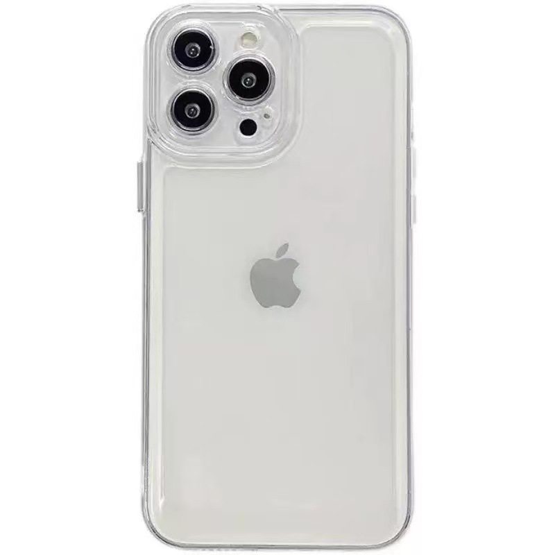 Transparent and Thickened Simple Phone Case Suitable for iPhone 17, Apple 16 Pro Max, Cross-Border 14/15 Pro Space Case