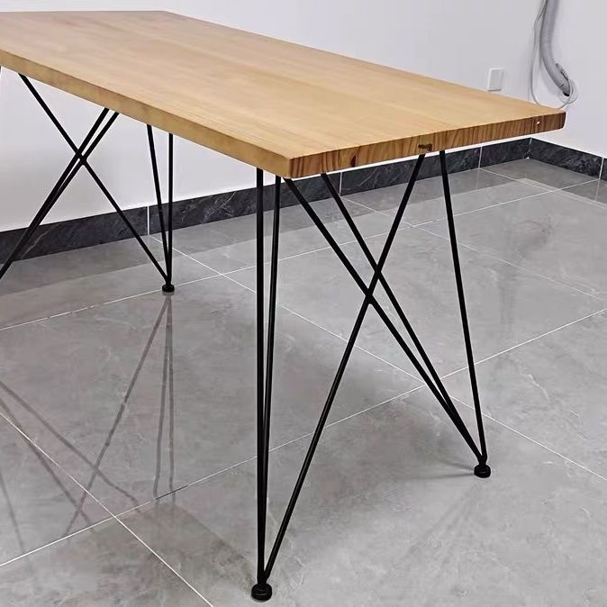 电脑桌北欧实木工作台简约办公桌桌子书桌实木电脑桌工作台直播桌