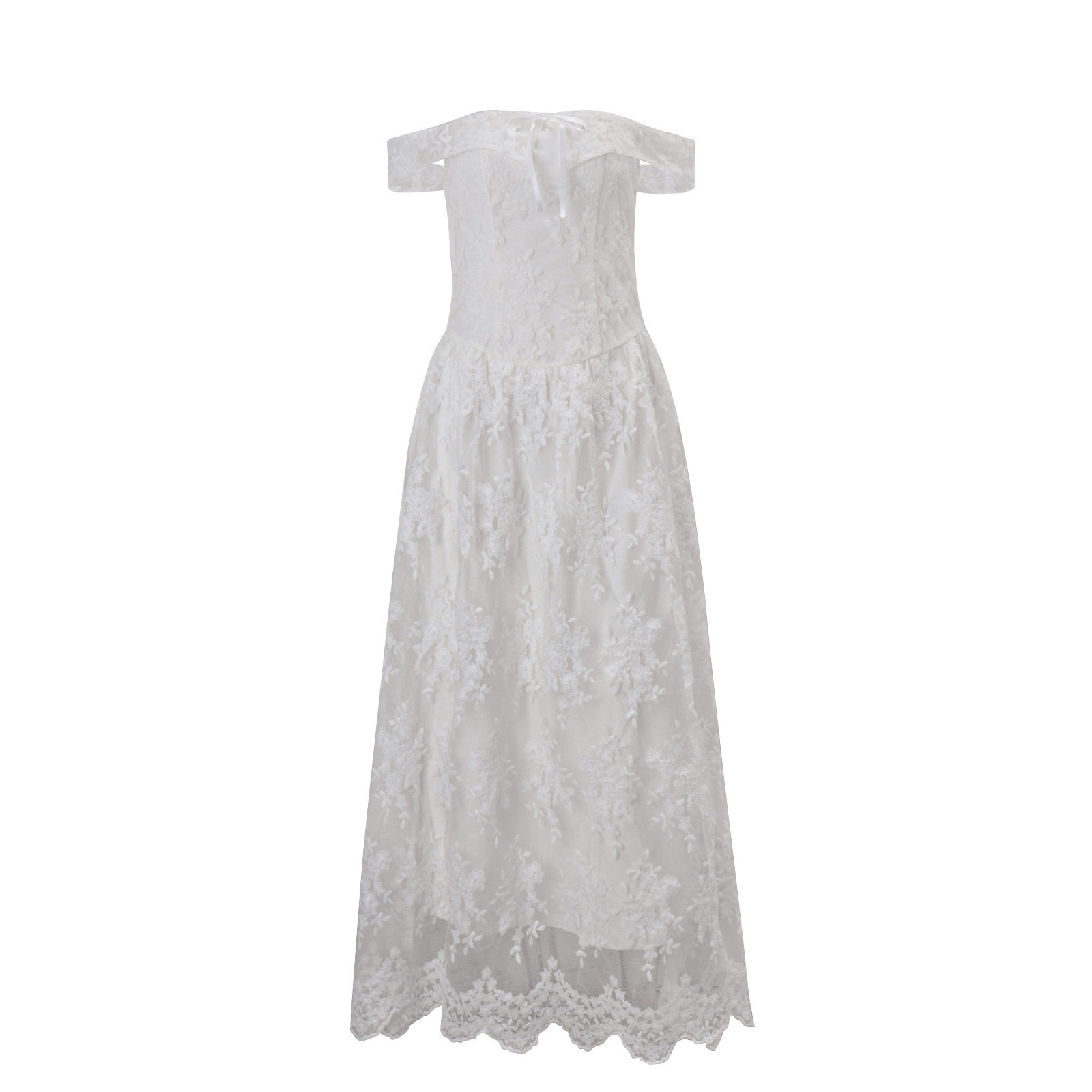 Elegant Off Shoulder Sleeveless Dress French Style Sweet Aesthetic High Quality Fabric Spring Summer Occasion
