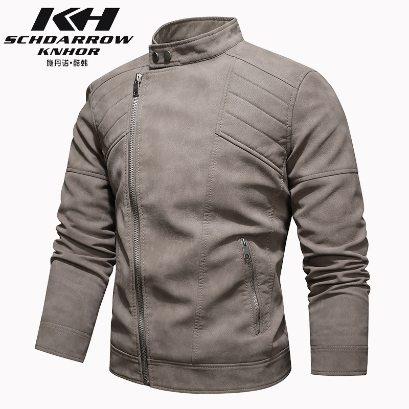 Chỉ Size L Sale Sốc: Áo Da Nam Jidg Hàng Mùa Xuân Thu Đông Phong Cách Hàn Quốc Kín Cổ Thời Trang Nam Chất Liệu G04 Sản Phẩm Mới, (Miễn Phí Vận Chuyển Toàn Quốc).