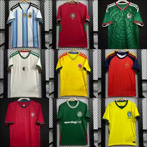 2627 National Team Football Uniforms Usa-Canada-Mexico World Cup Fan Edition Short Sleeve Sports Casual Apparel Wholesale Source