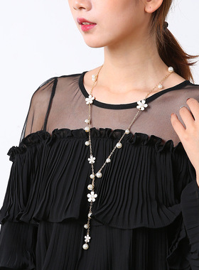 韩版毛衣链百搭时尚女