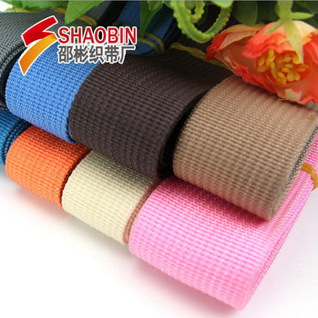 Factory direct supply of polypropylene webbing American pattern webbing pp belt with various gauges can be made to sample