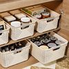 Plastic Storage Basket Household Large Cabinet Sundry Storage Basket Living Room Snack Toy Storage Box Dormitory Storage Basket
